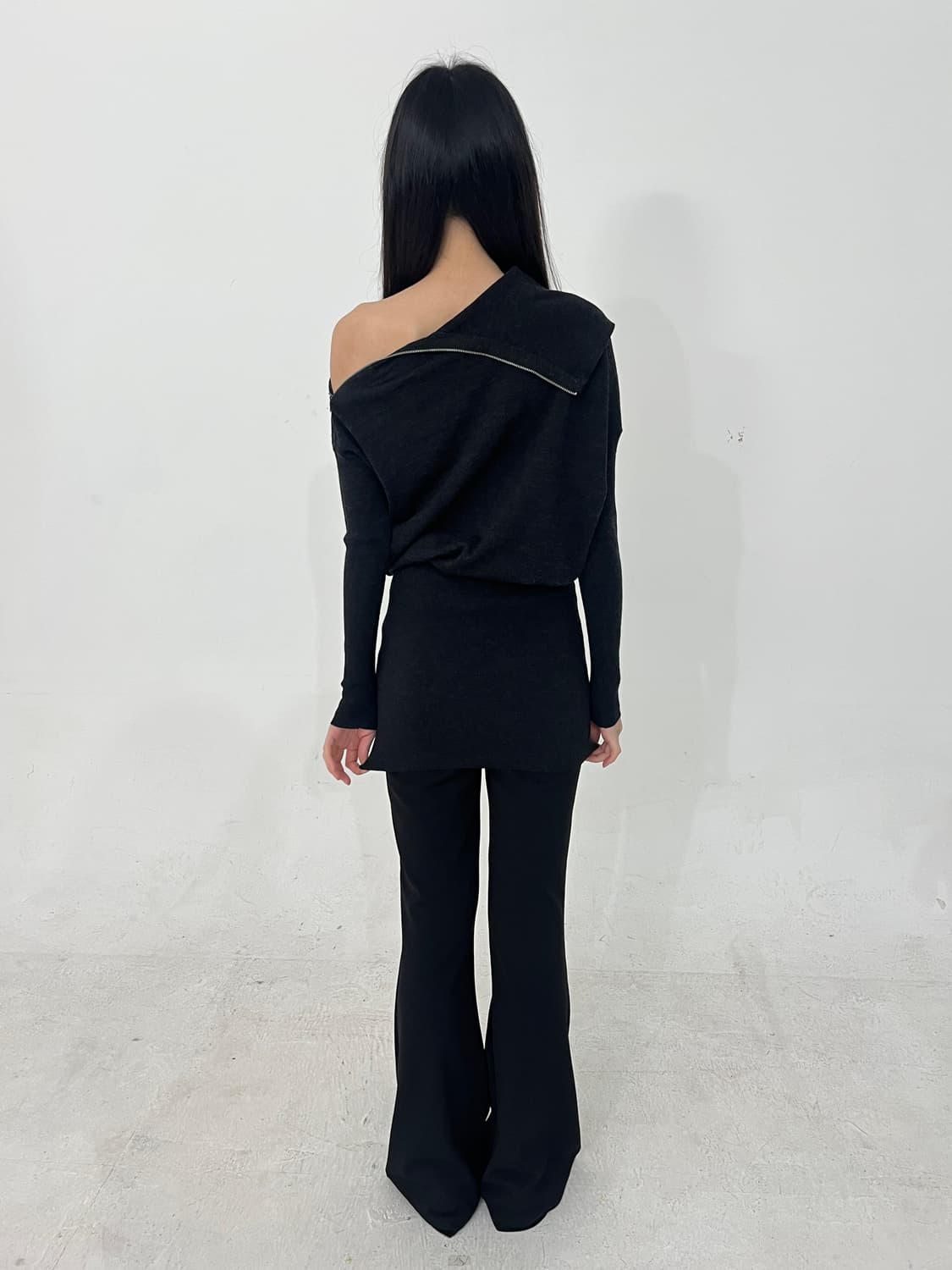 All saints unbal zipper knit opc 상품이미지2