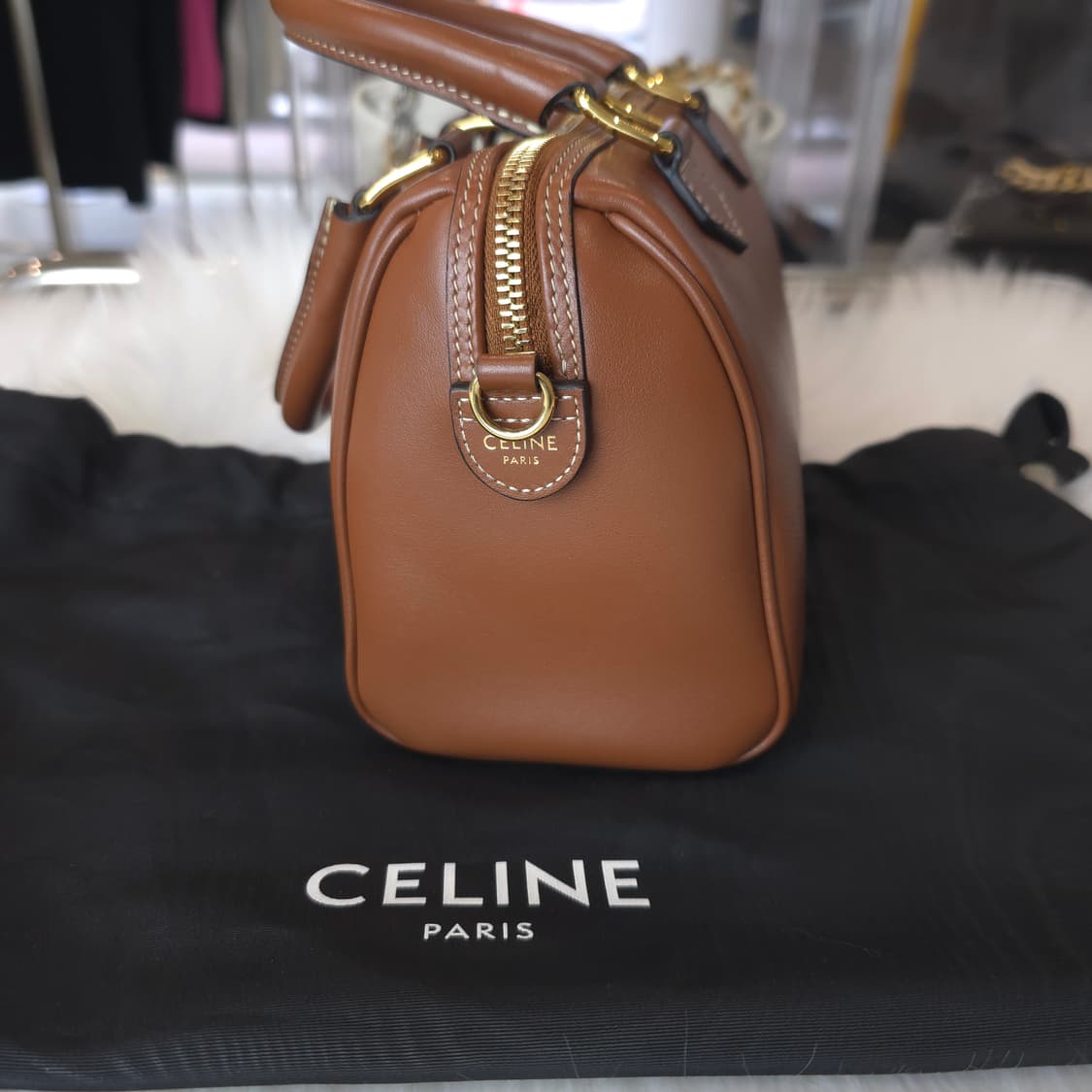 [중고/정품] 셀린느 스몰 보스턴 / 부드러운 카프스킨 + 백참 상품이미지4