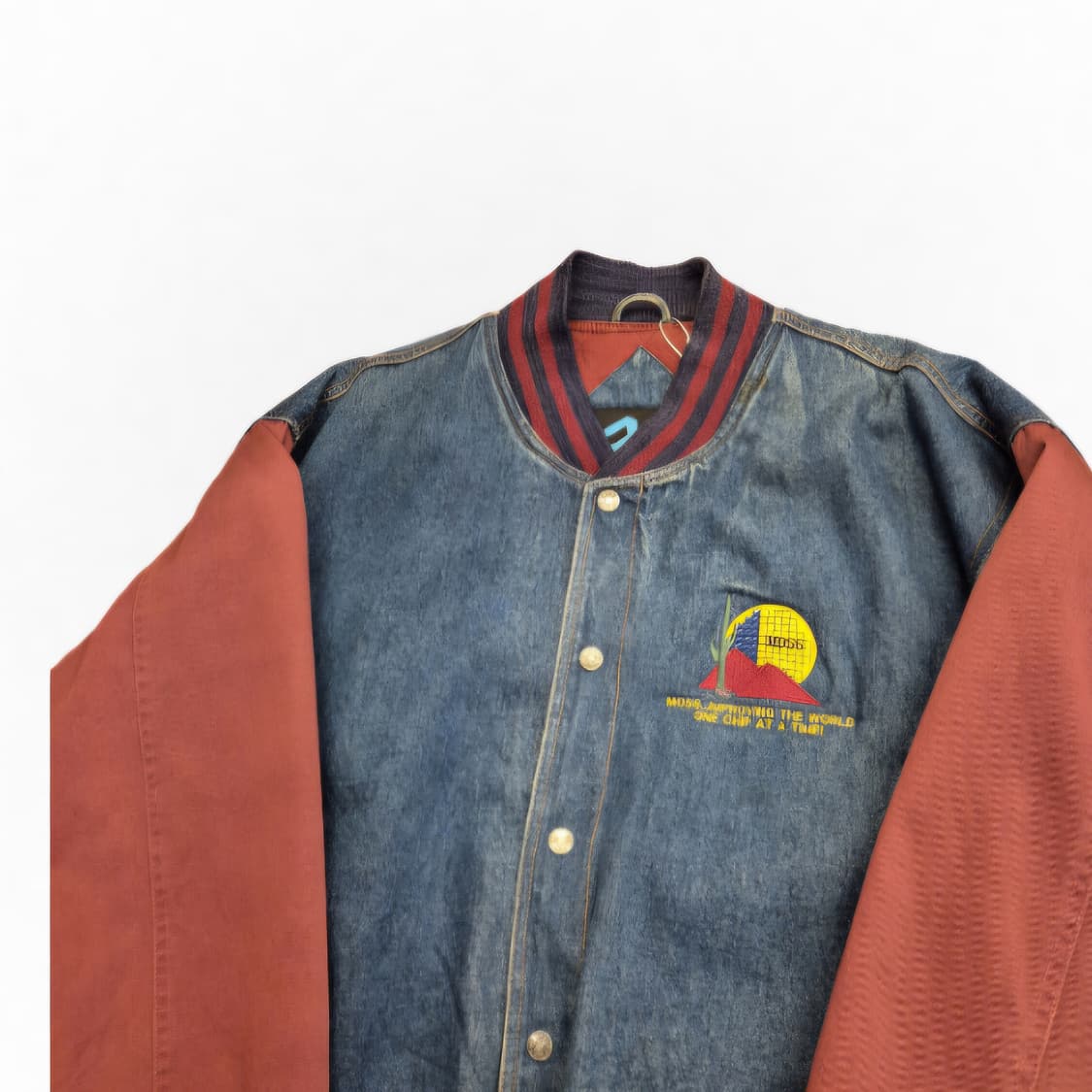 Tri-Mountain 데님 바시티 자켓 2XL 상품이미지7