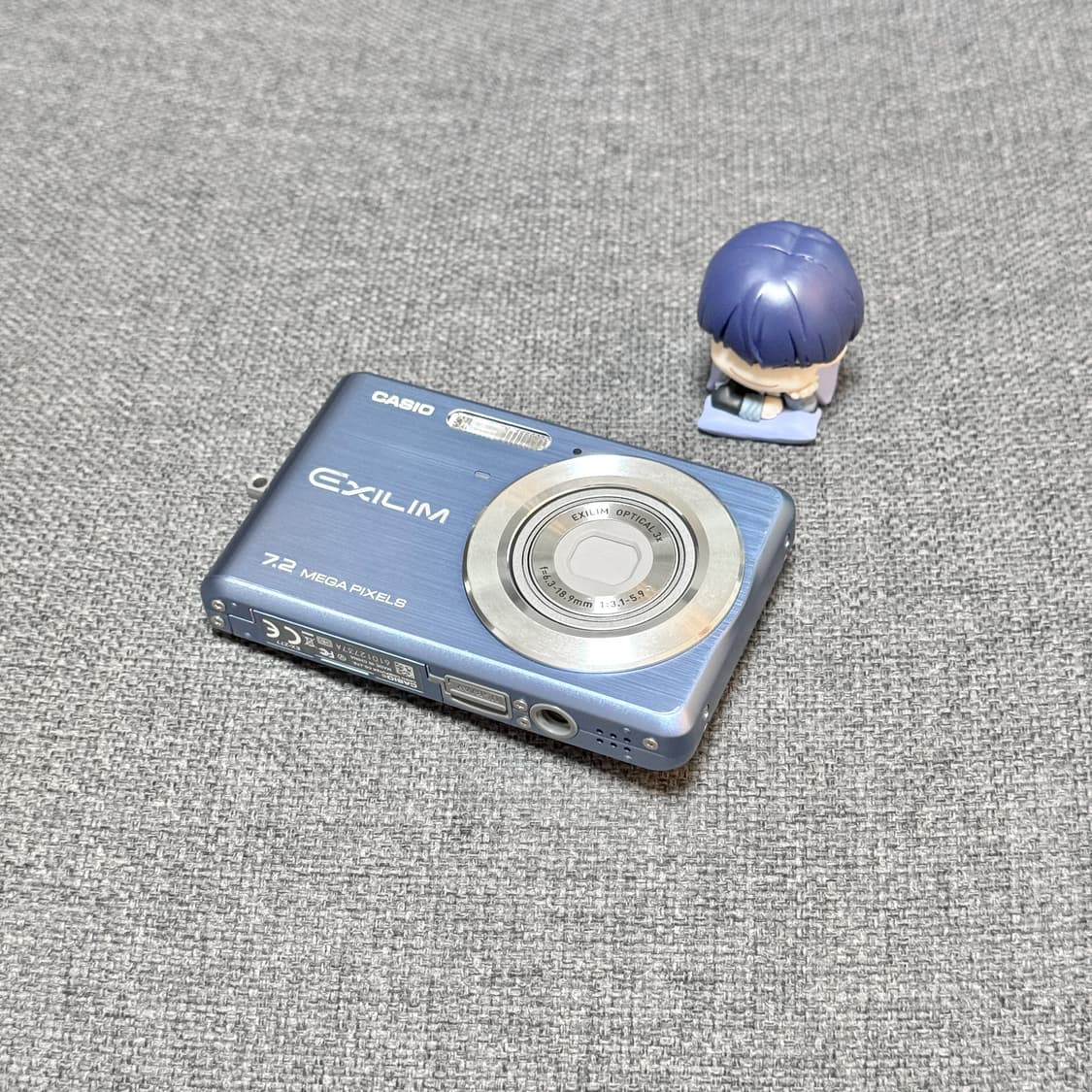 카시오 엑슬림 EX-Z77 라이트블루 빈티지디카 상품이미지1