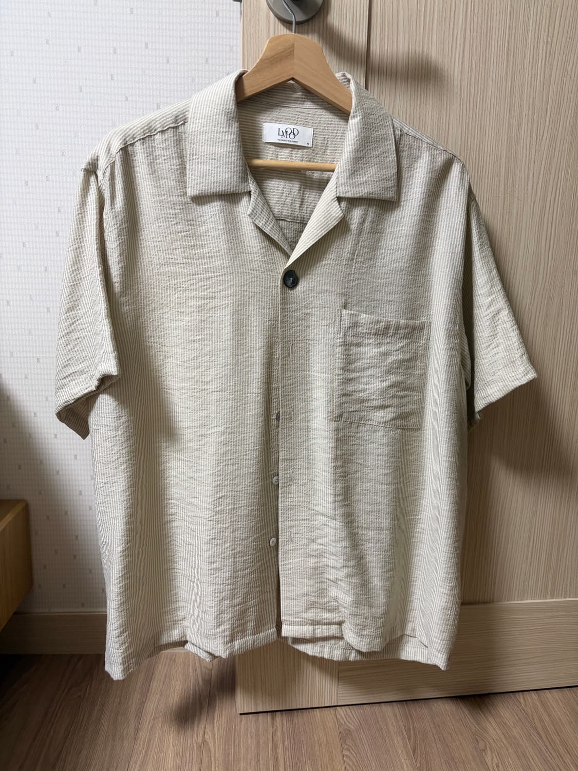 엘무드 25ss 라운지셔츠 베이지 44 상품이미지2