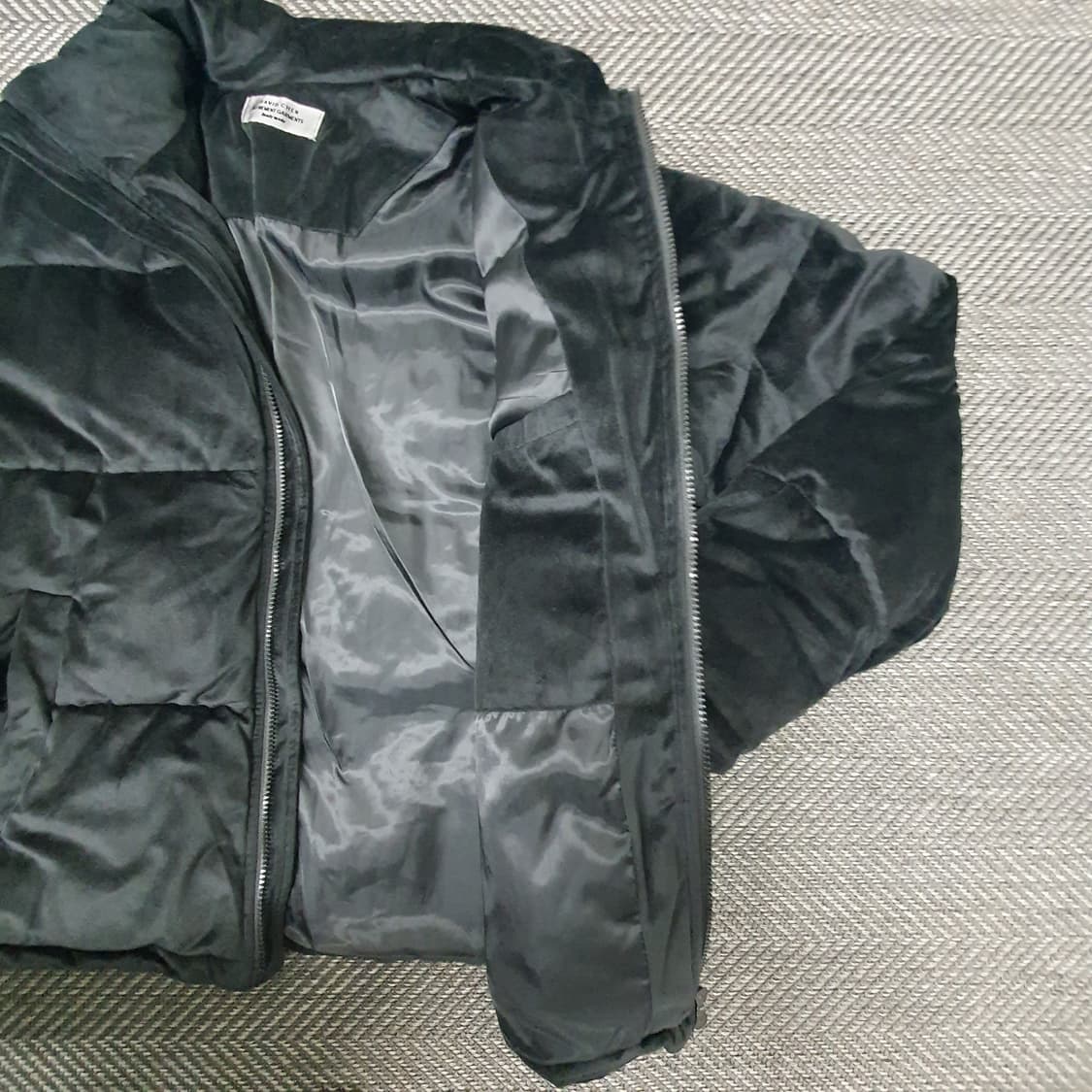 데이비드첸 벨벳 푸퍼 패딩 남자105~110 상품이미지6