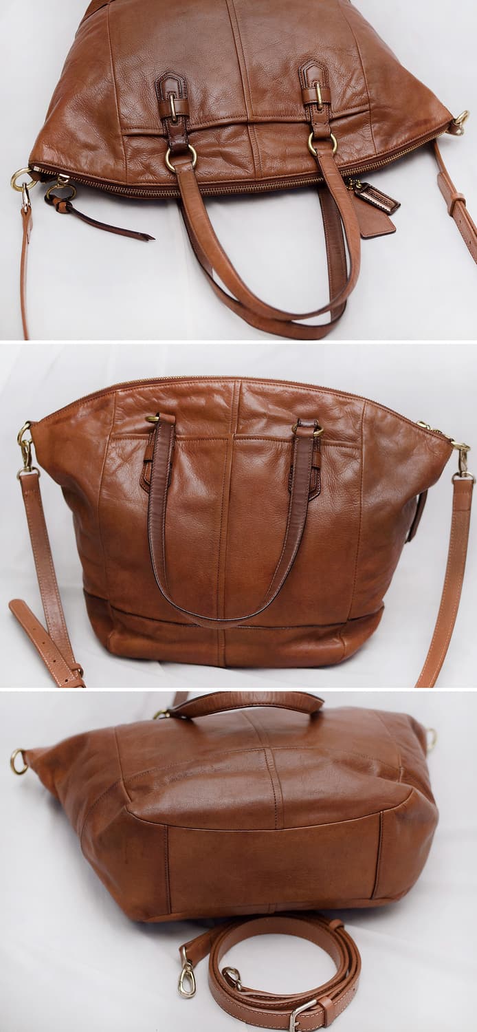 코치 에머슨 딥브라운 첼시레더 토트.숄더백 브리프케이스 상품이미지4