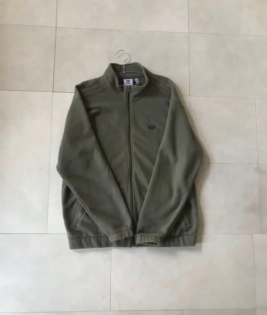 아디다스 카키 부클 져지 빈티지 아우터 자켓 상품이미지1