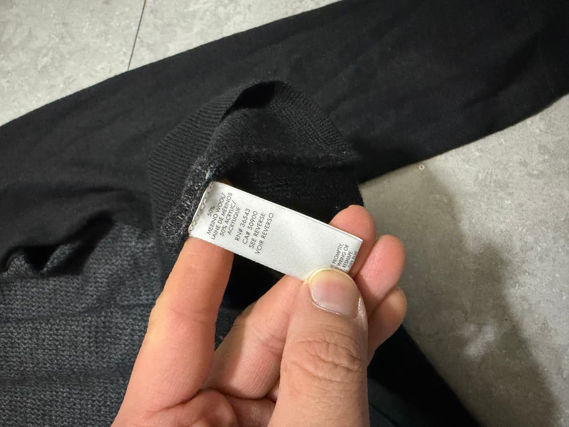 캘빈클라인 빈티지 컬러블록  울니트  100size   상품이미지6