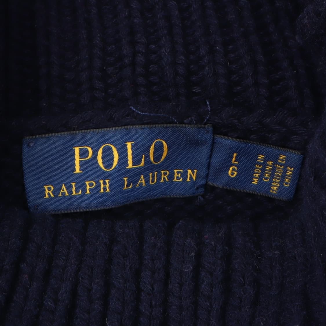 폴로 랄프로렌 네이비 터틀넥 스트라이프 니트 상품이미지7