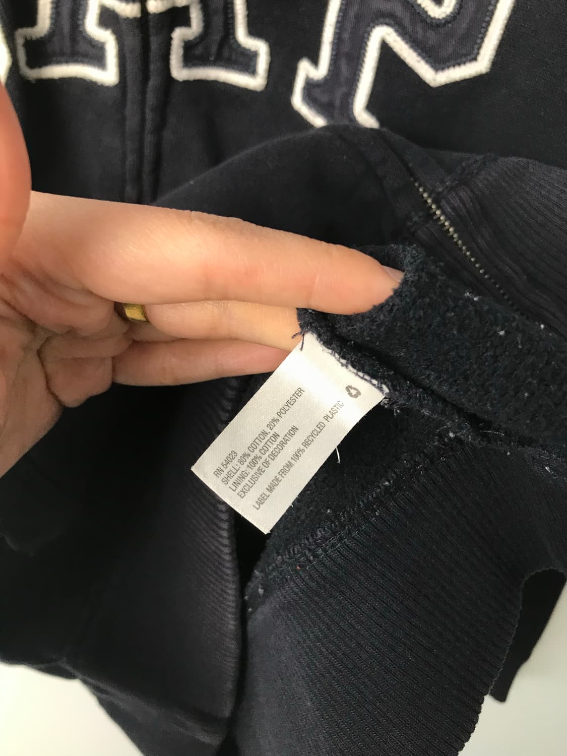 Gap 갭 블랙 후드집업 상품이미지6