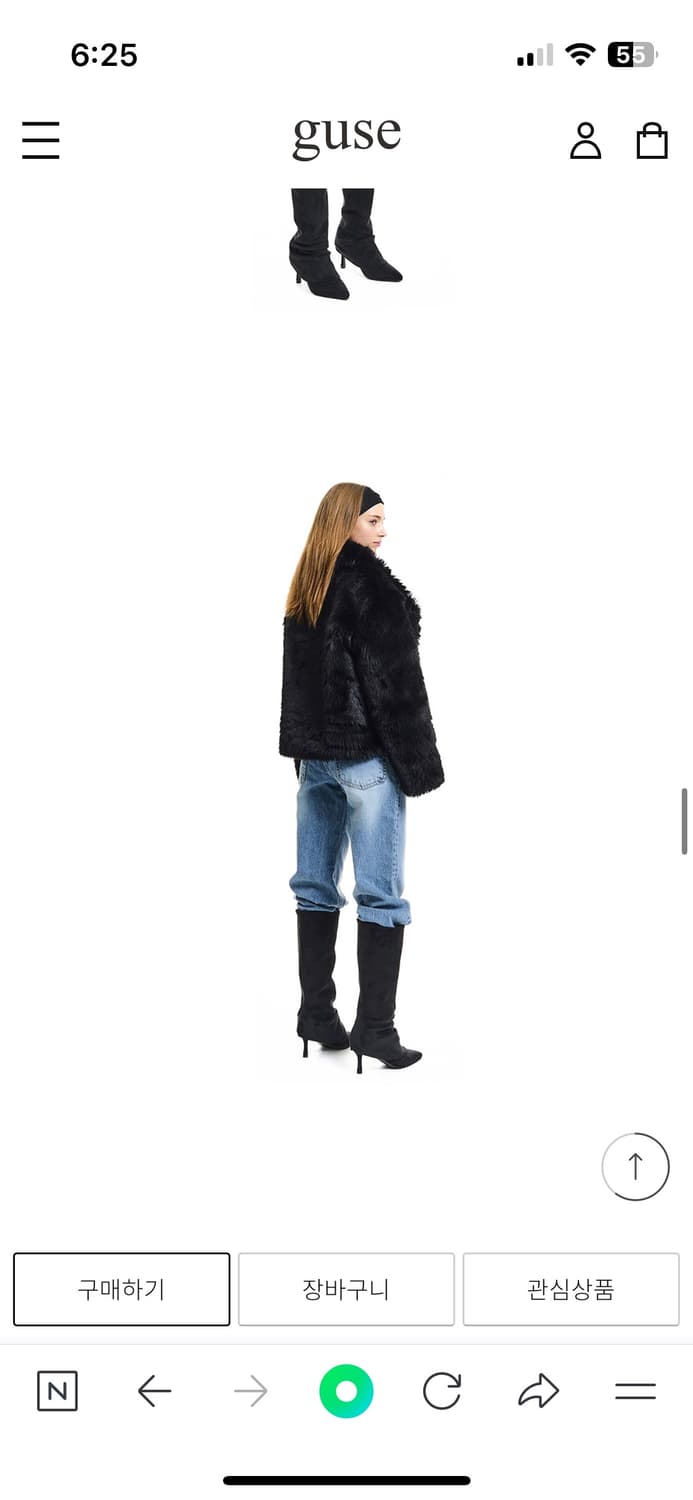 구즈 페이크퍼 15 블랙 상품이미지7