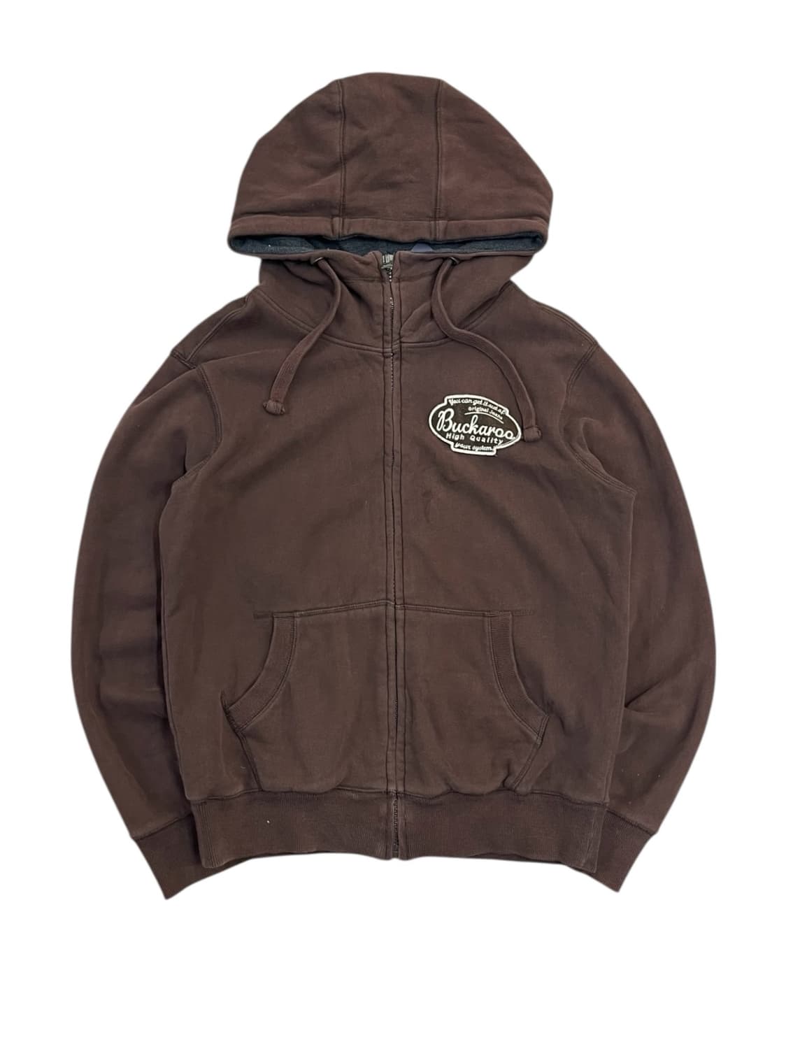 버커루 빈티지 후드집업 브라운 L #csz2354 상품이미지3