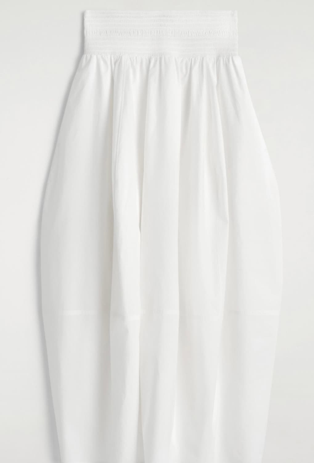 Cos 코스 치마 스모킹 패널 미디 스커트 화이트 상품이미지3