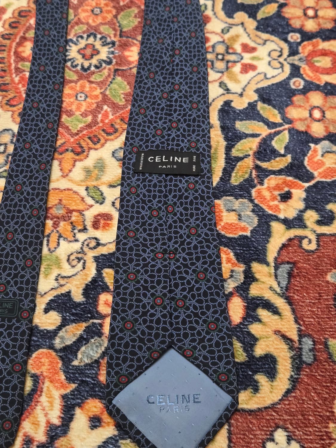 셀린느 CELINE 실크 클래식 패턴 넥타이 상품이미지3