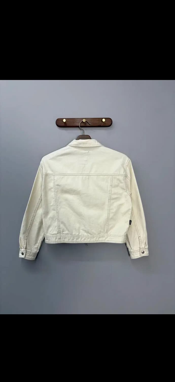 골라 W 크롭 트러커 아이보리 데님 자켓 H1330 상품이미지4