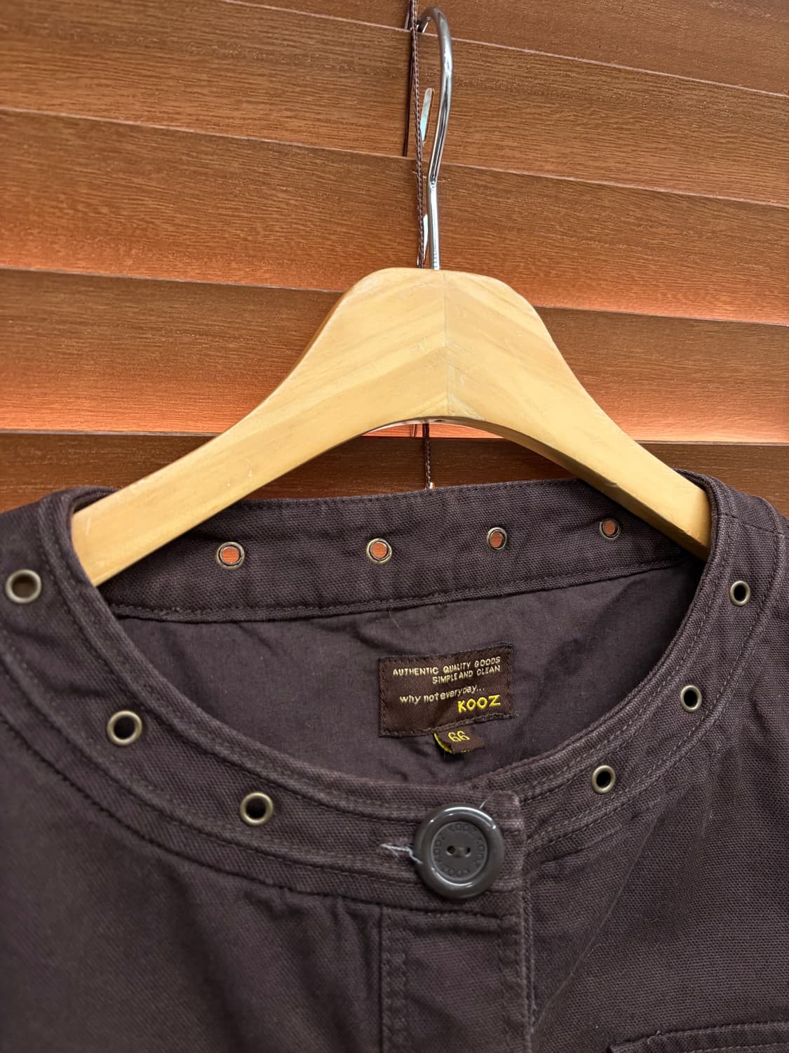 KOOZ 논카라 빈티지 버튼 자켓 상품이미지5