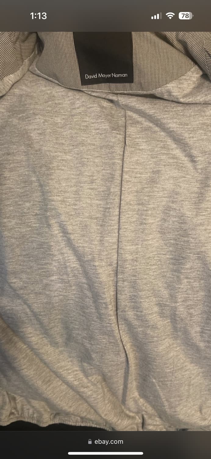 David Mayer 체크 봄버 상품이미지3