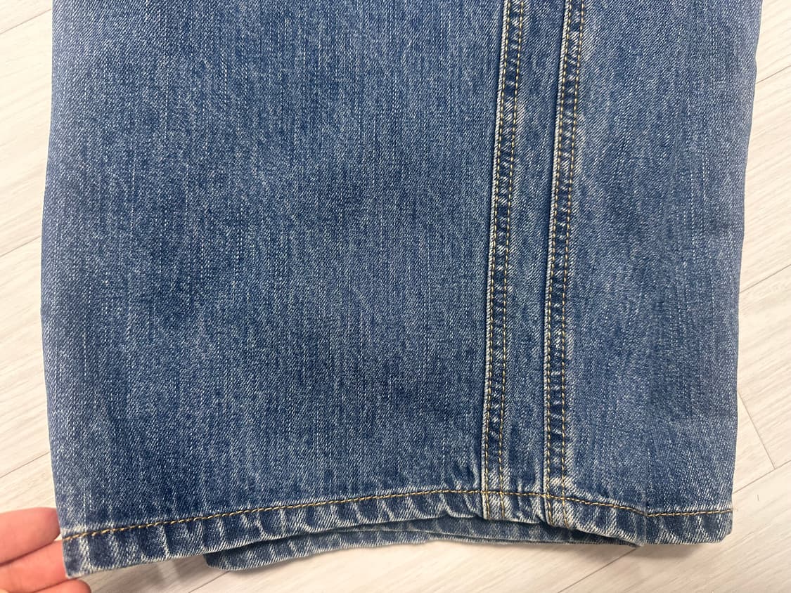 다이브인 와이드 커브드 데님팬츠 0사이즈 상품이미지4