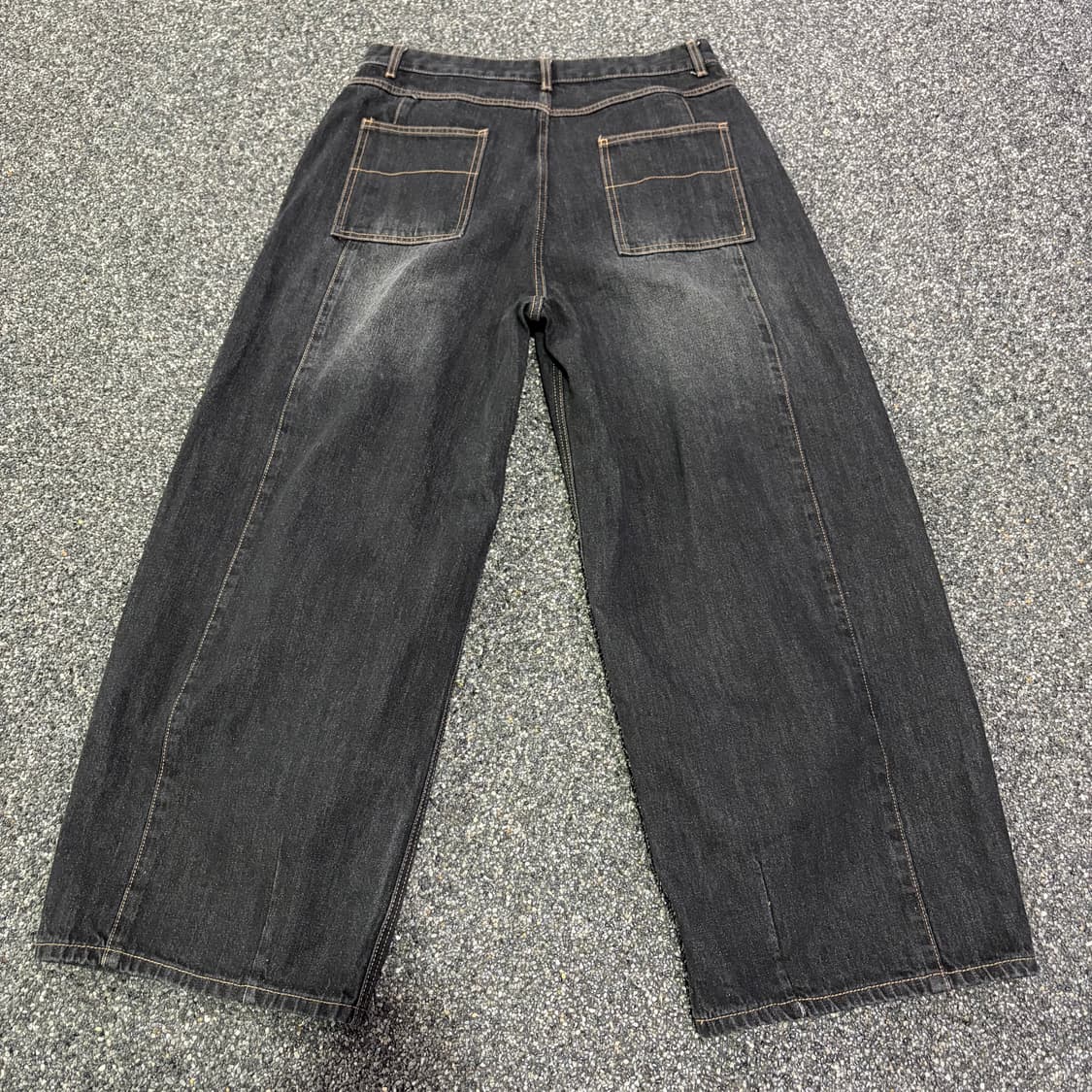 인템포무드 벌룬핏 애쉬블랙 데님 팬츠 B4096 상품이미지5