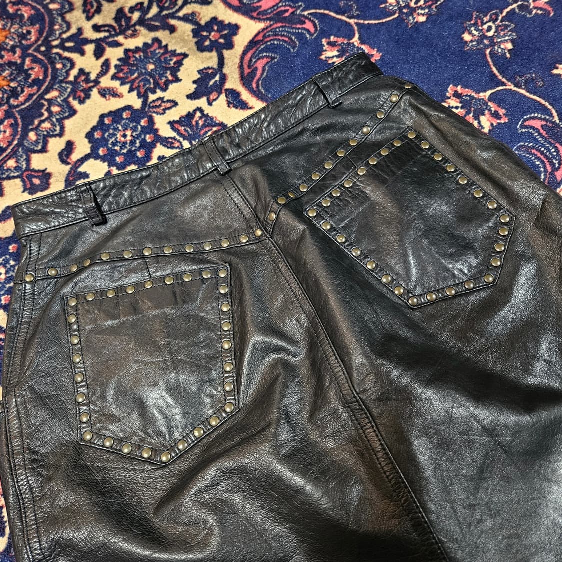 Dorothée Bis 90's 빈티지 빈램스킨 스터드 스커트 상품이미지6