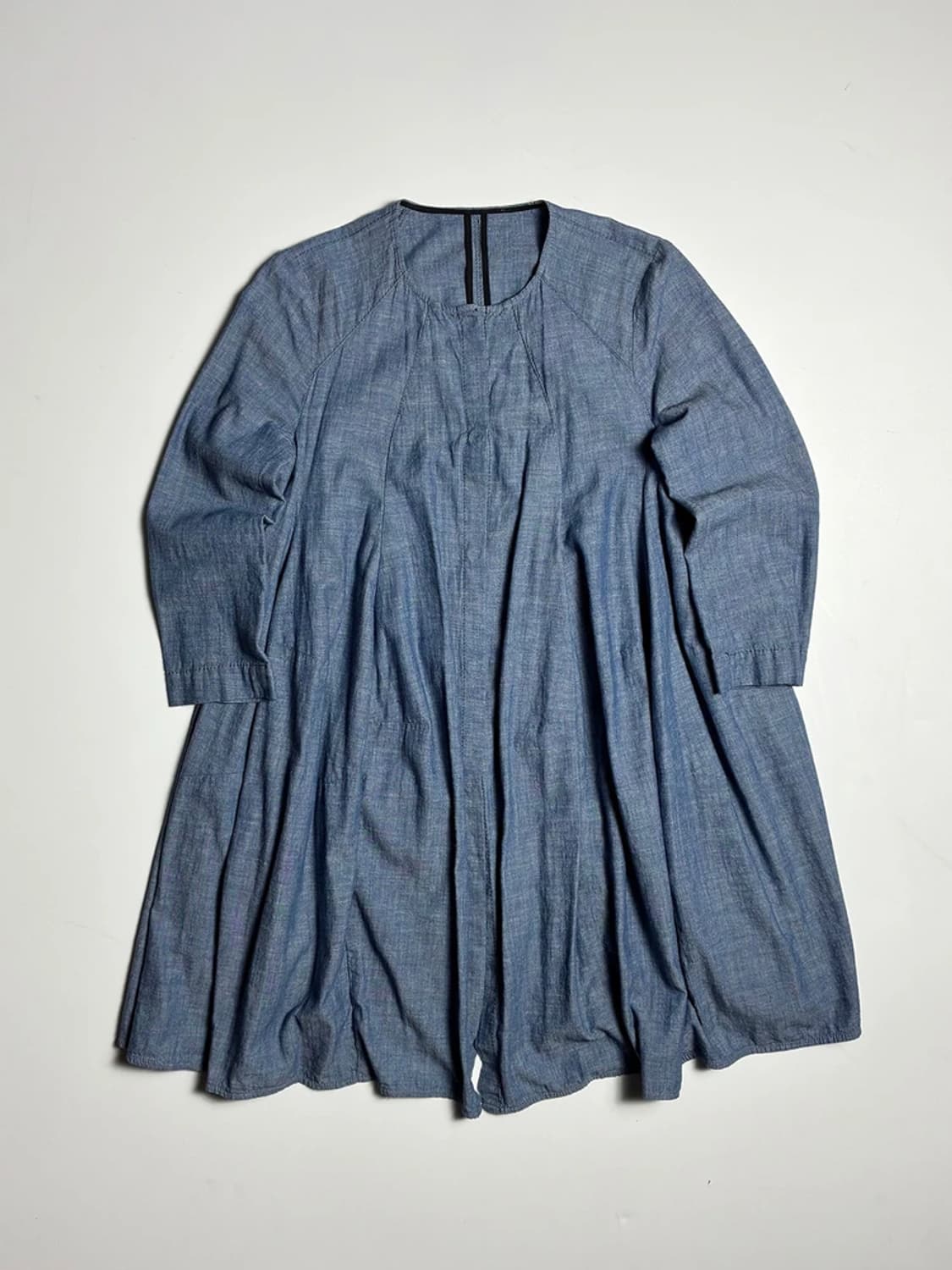 Hache 15SS 핀턱 샴브레이 원피스 R1199 상품이미지1