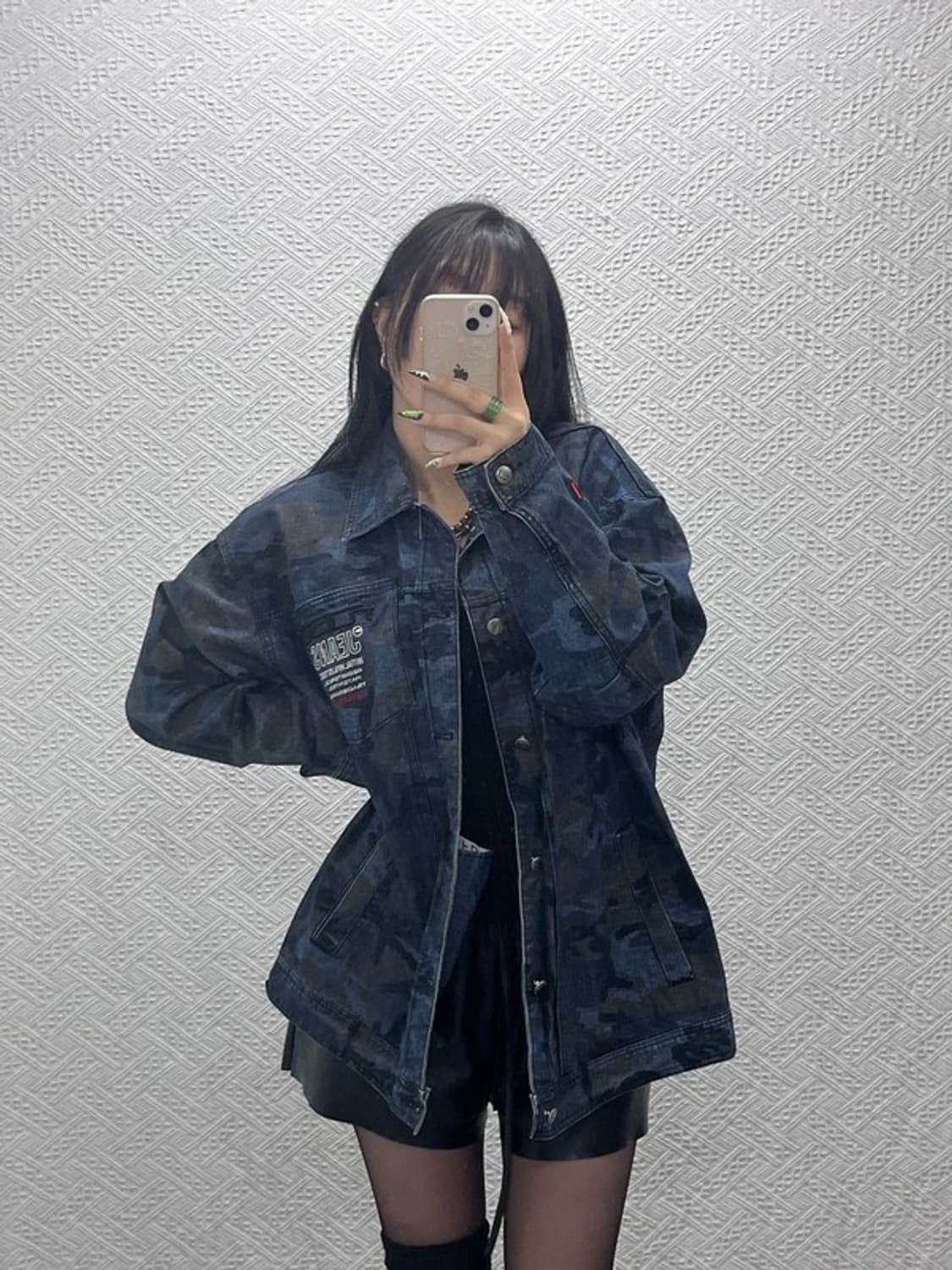 푸부 스트릿 힙합 밀리터리 카모플라주 워크 자켓 100 C08865 상품이미지1