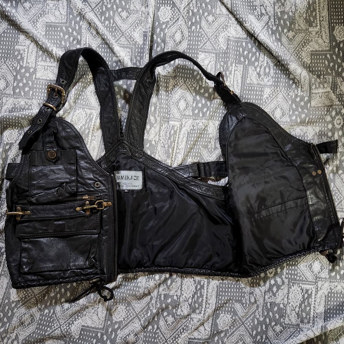 빈티지 레더 베스트 /r13/언더마이카/크롬하츠/erd/언더커버/넘버나인 상품이미지7