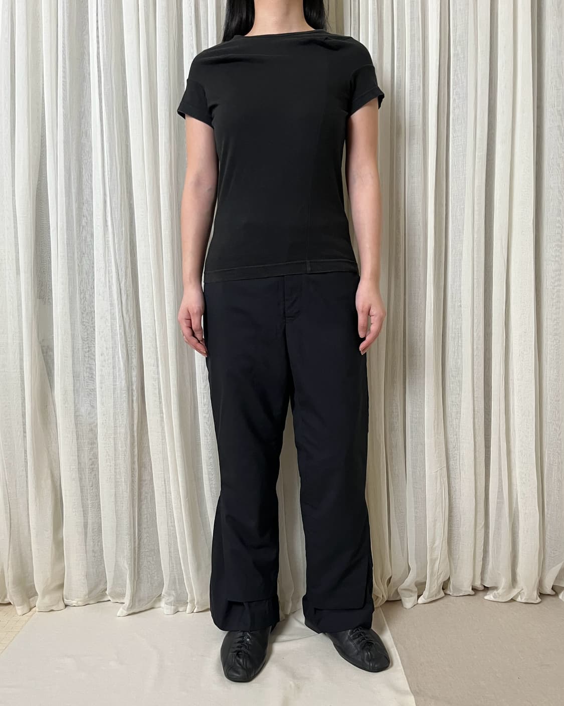 90s 꼼데가르송 비대칭 다트 티셔츠 comme des garcons 상품이미지3
