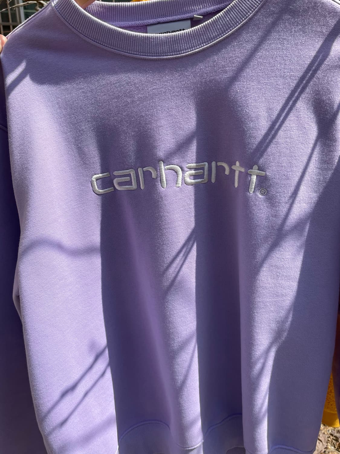 칼하트 wip 맨투맨 연보라 상품이미지3