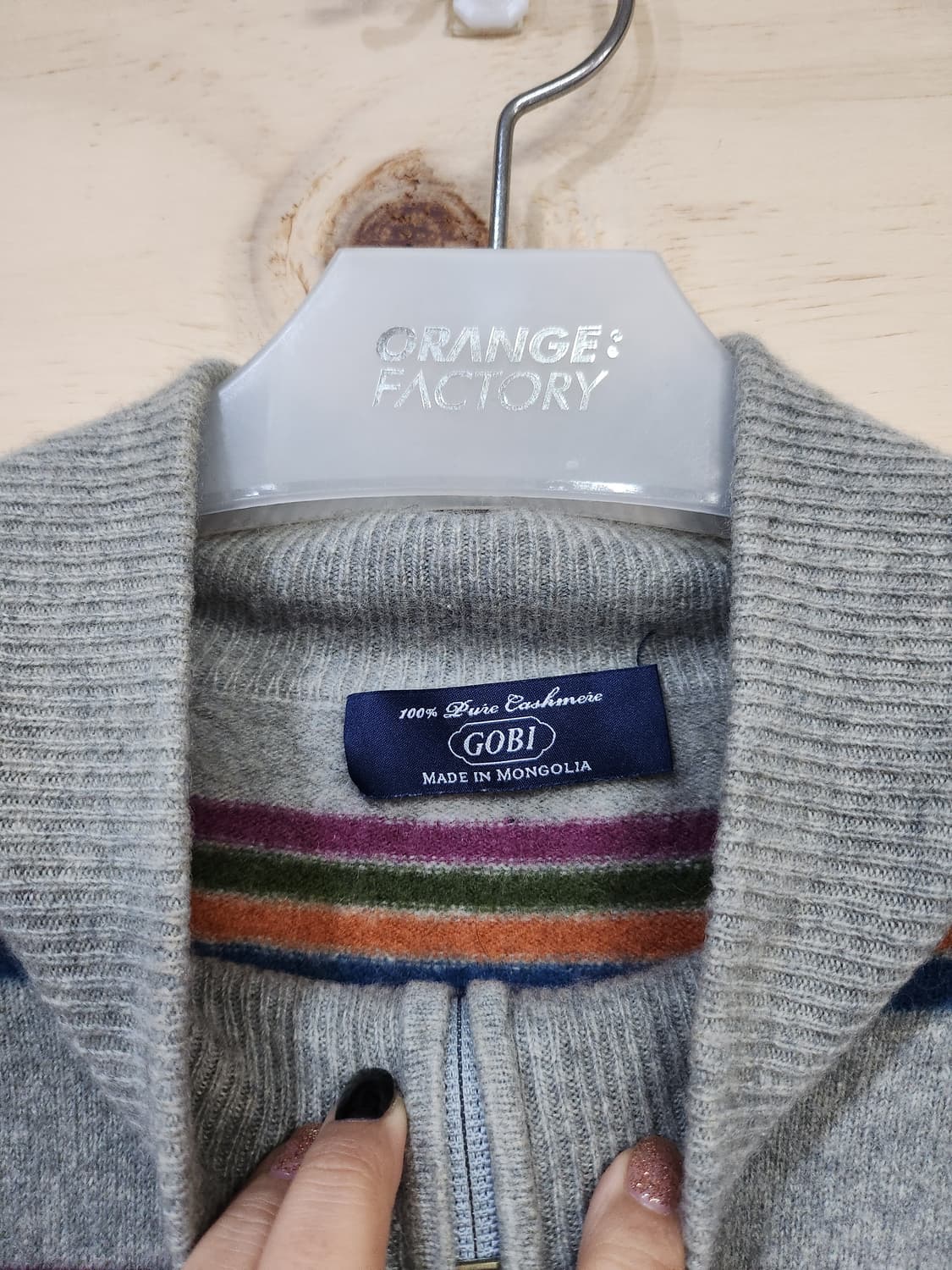 201) 고비 gobi 캐시미어100 집업가디건 상품이미지4