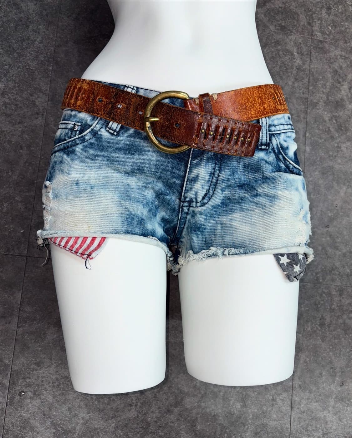 denim shorts 성조기 데님반바지 상품이미지1