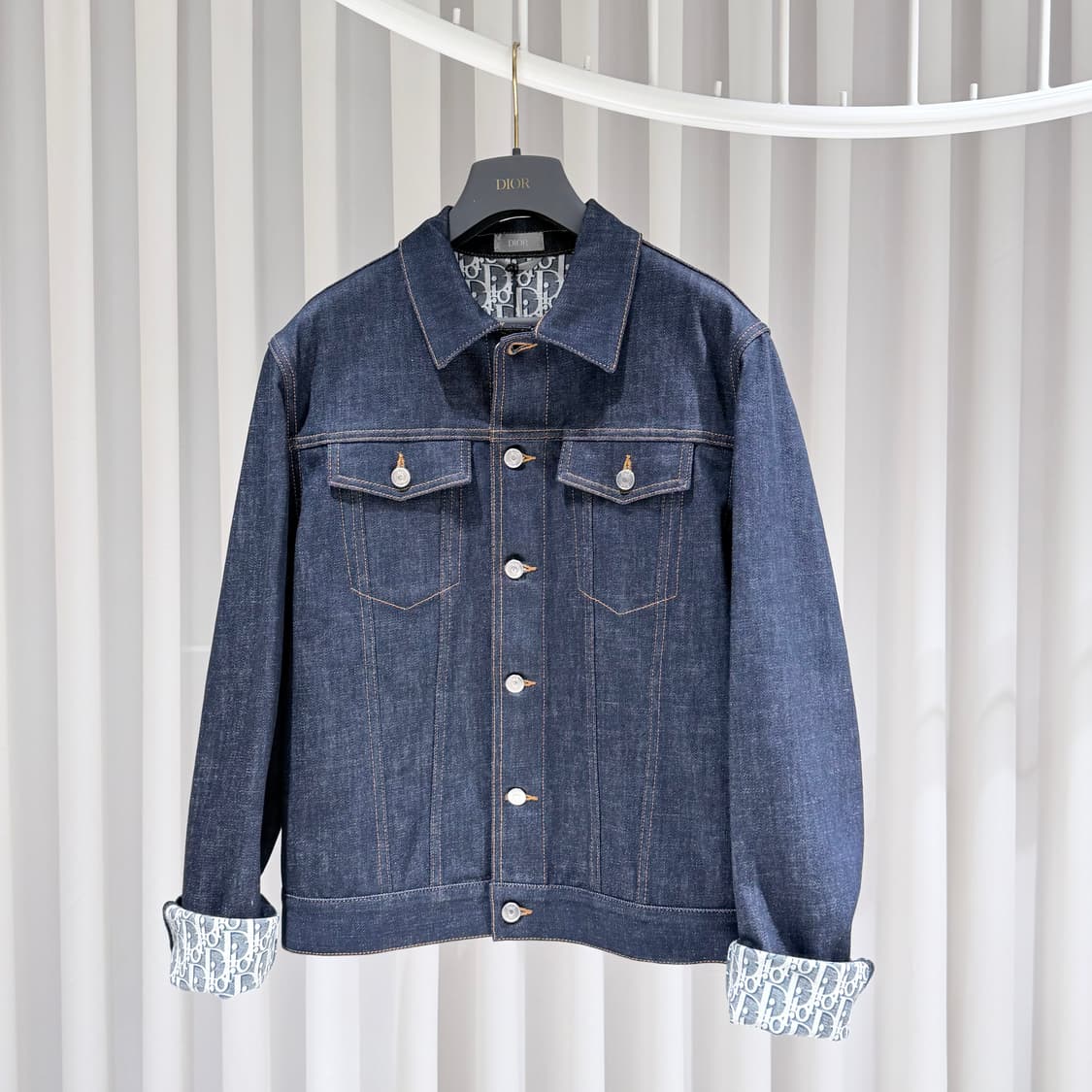 48 / 디올 오블리크 데님 청자켓 / 미사용 상품이미지1