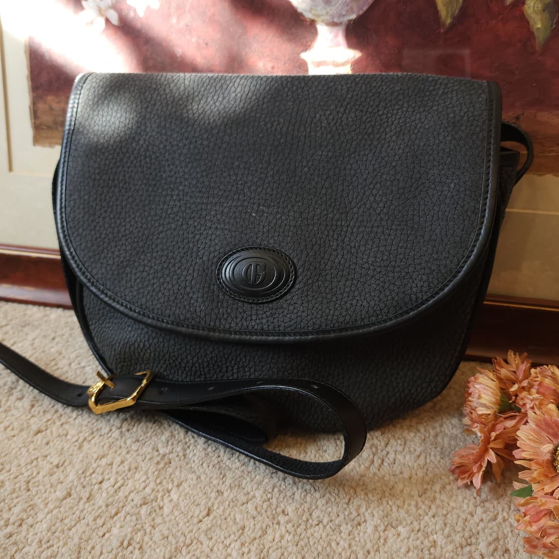 90년대 지노 페루치 레더 이태리 크로스 숄더백 상품이미지2