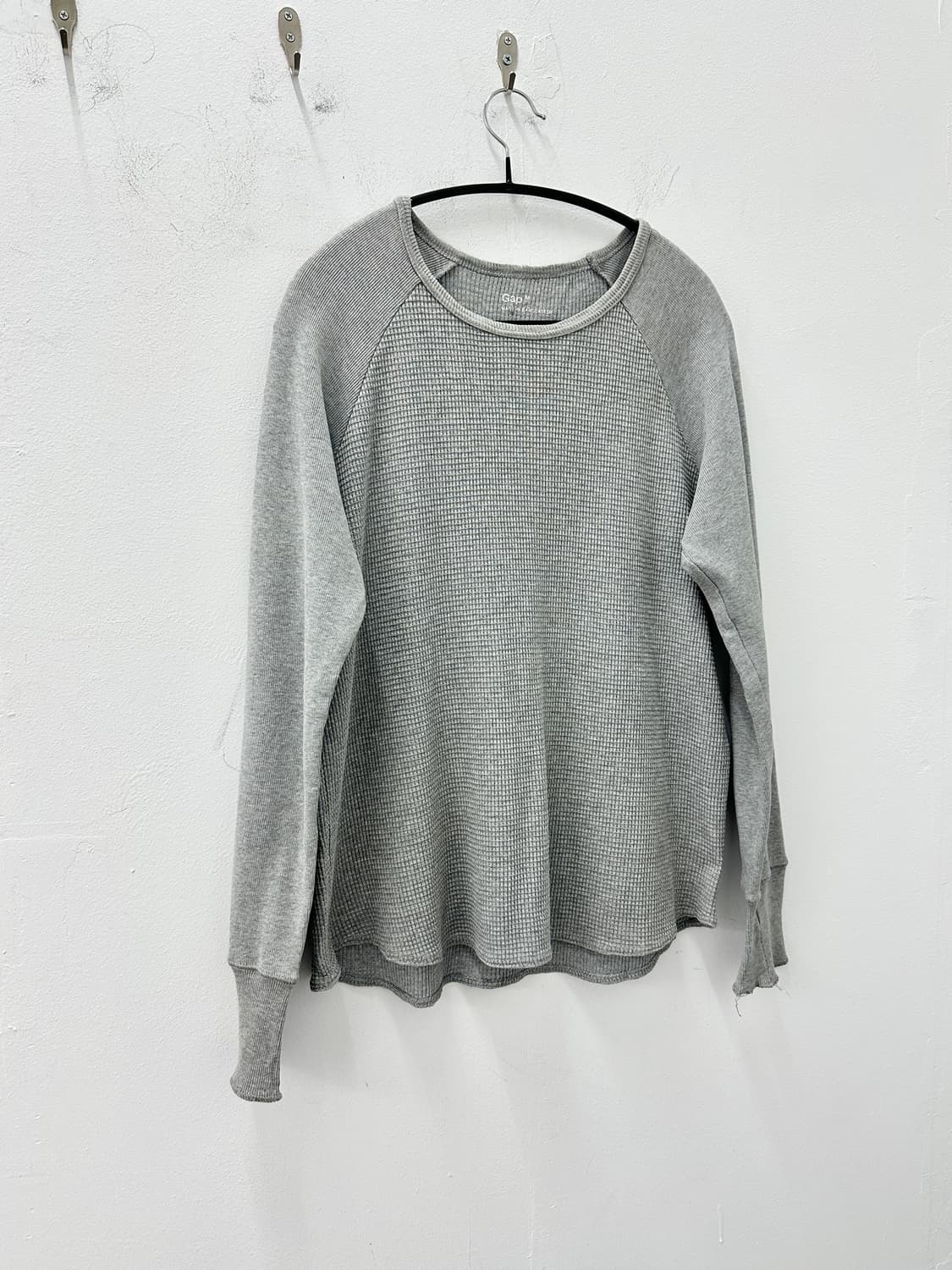 Gap ribbed & waffle knit sleeve  상품이미지3