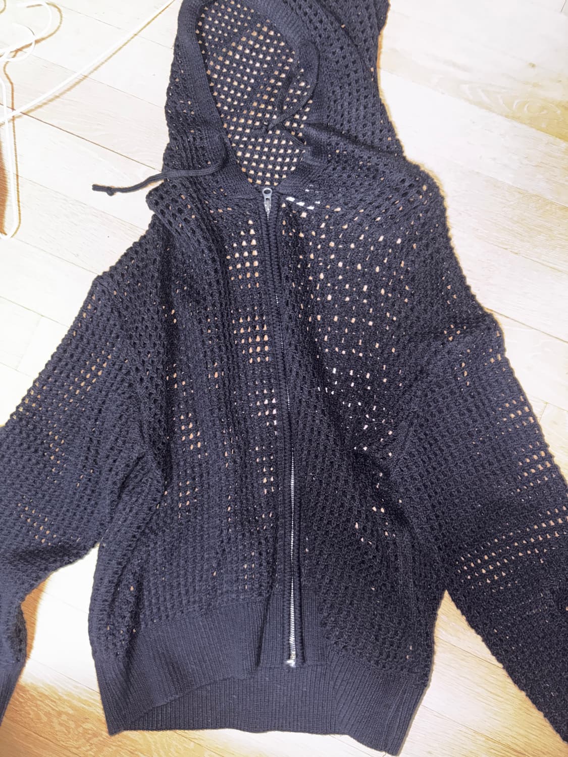 그물 니트 집업  상품이미지1