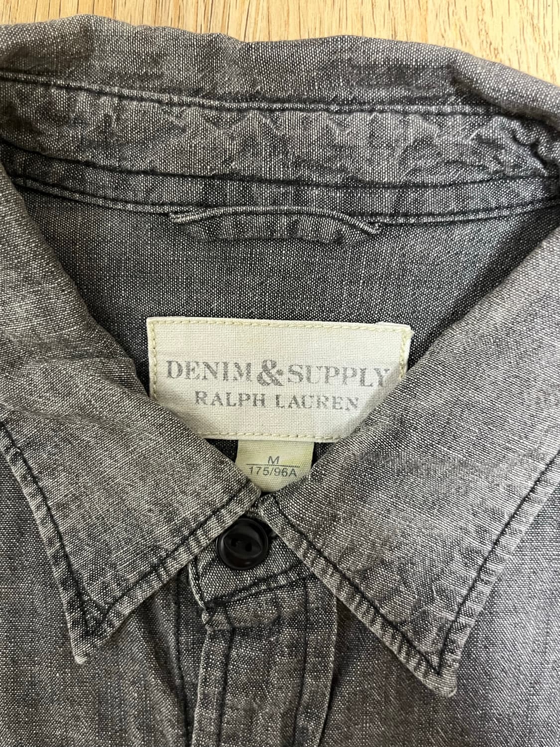 폴로 데님앤서플라이 샴브레이 셔츠 그레이 상품이미지5