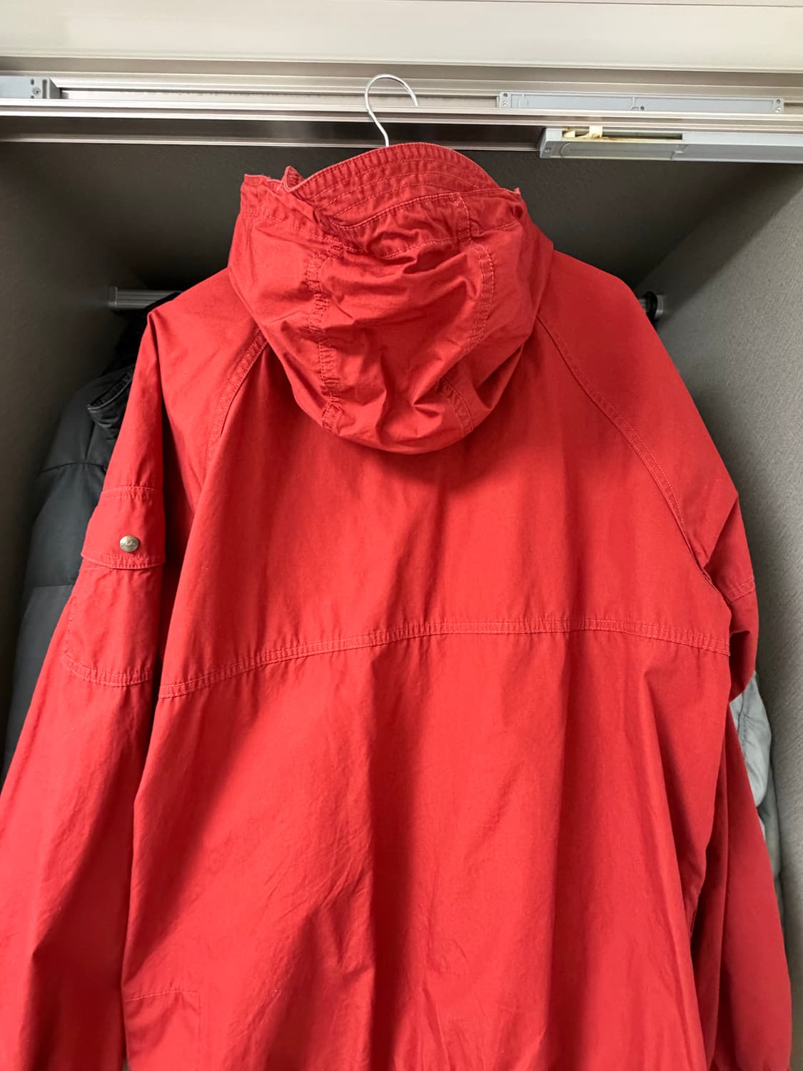 카키스 후디드 자켓 레드 L 상품이미지3