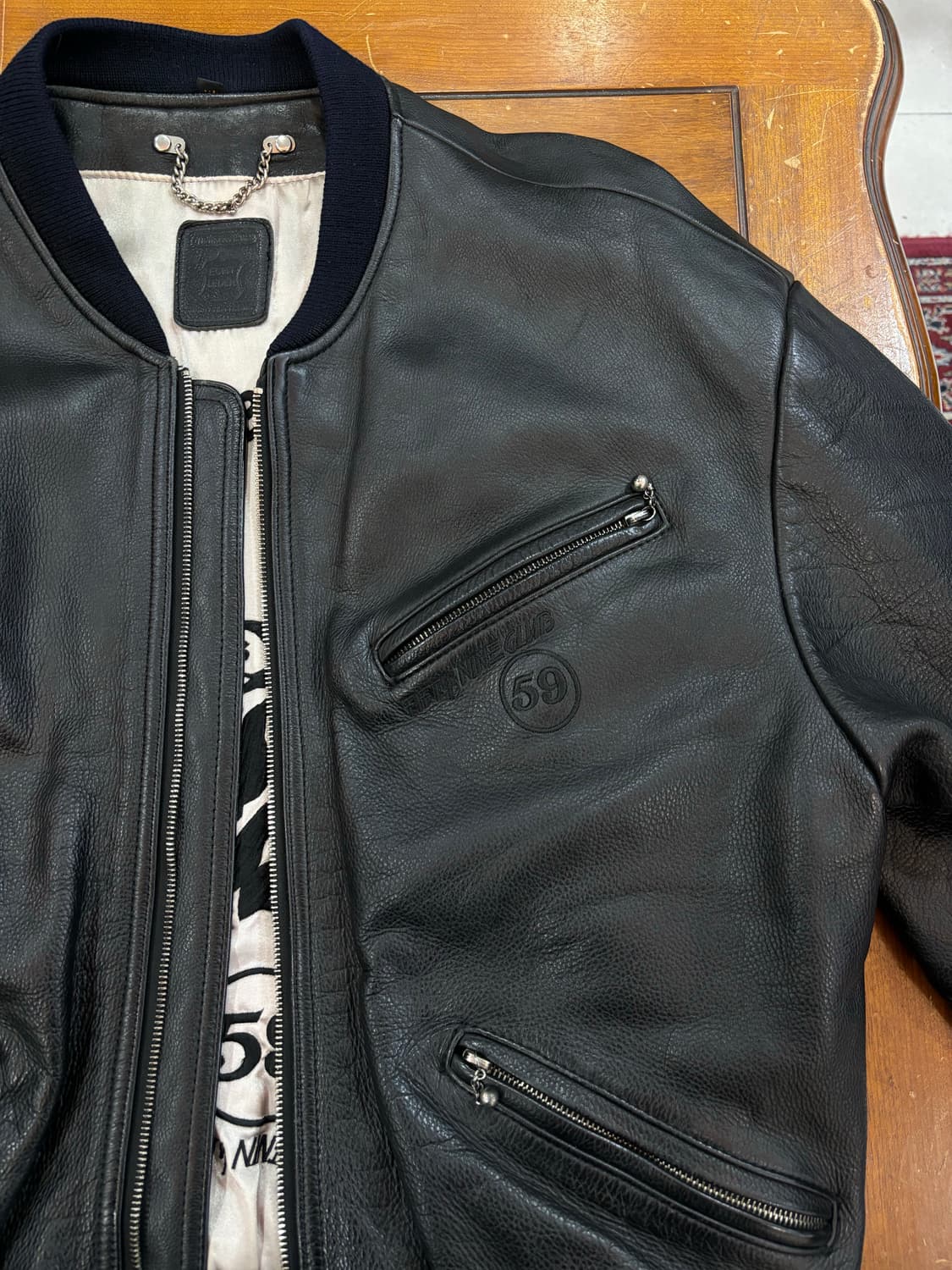 90s Hein Gericke 레더 스타디움 자켓 상품이미지7