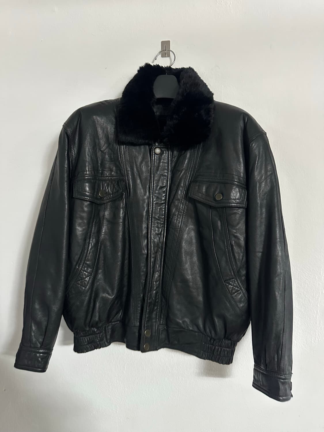 빈티지 양가죽 블루종 점퍼 남자 M사이즈 상품이미지3