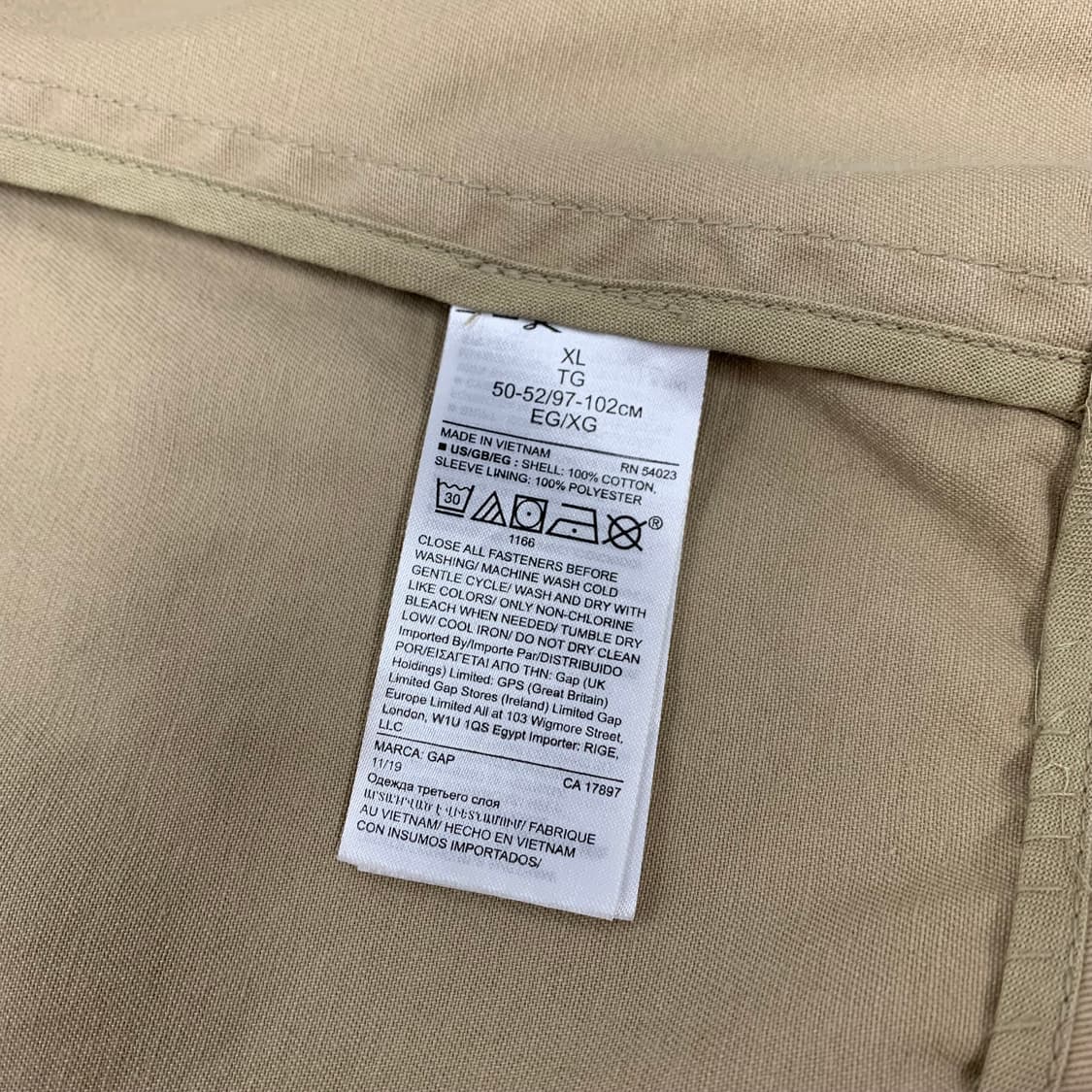 GAP 갭 트윌 코튼 블레이져 자켓 (XL) 상품이미지6