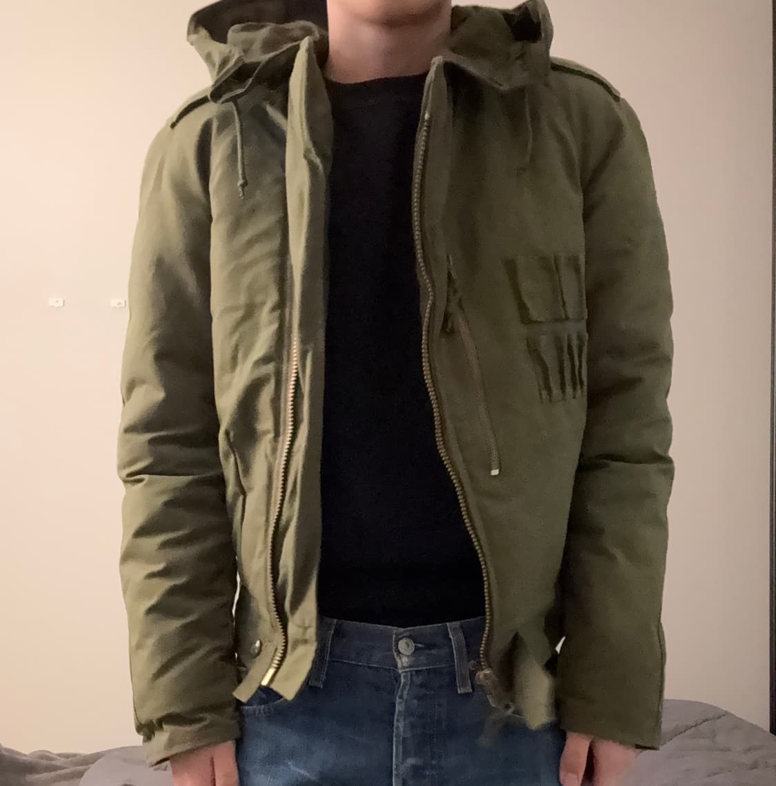 1985 캐나다군 AFV 탱커 자켓 스몰 롱 데드스탁 상품이미지1