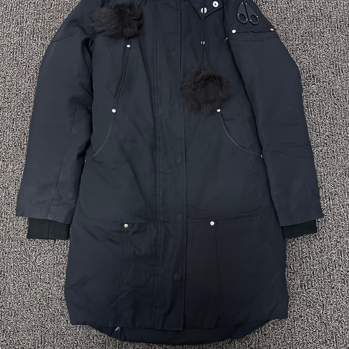 무스너클 여성 스틸링 롱 덕다운 패딩 블랙 매장판 XS 상품이미지4