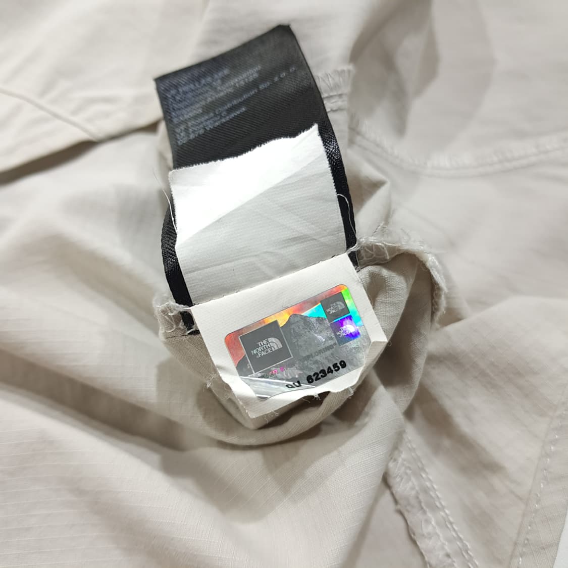 CL649 M 노스페이스 립스탑 벤틸레이션 베이지 셔츠 남방 상품이미지6