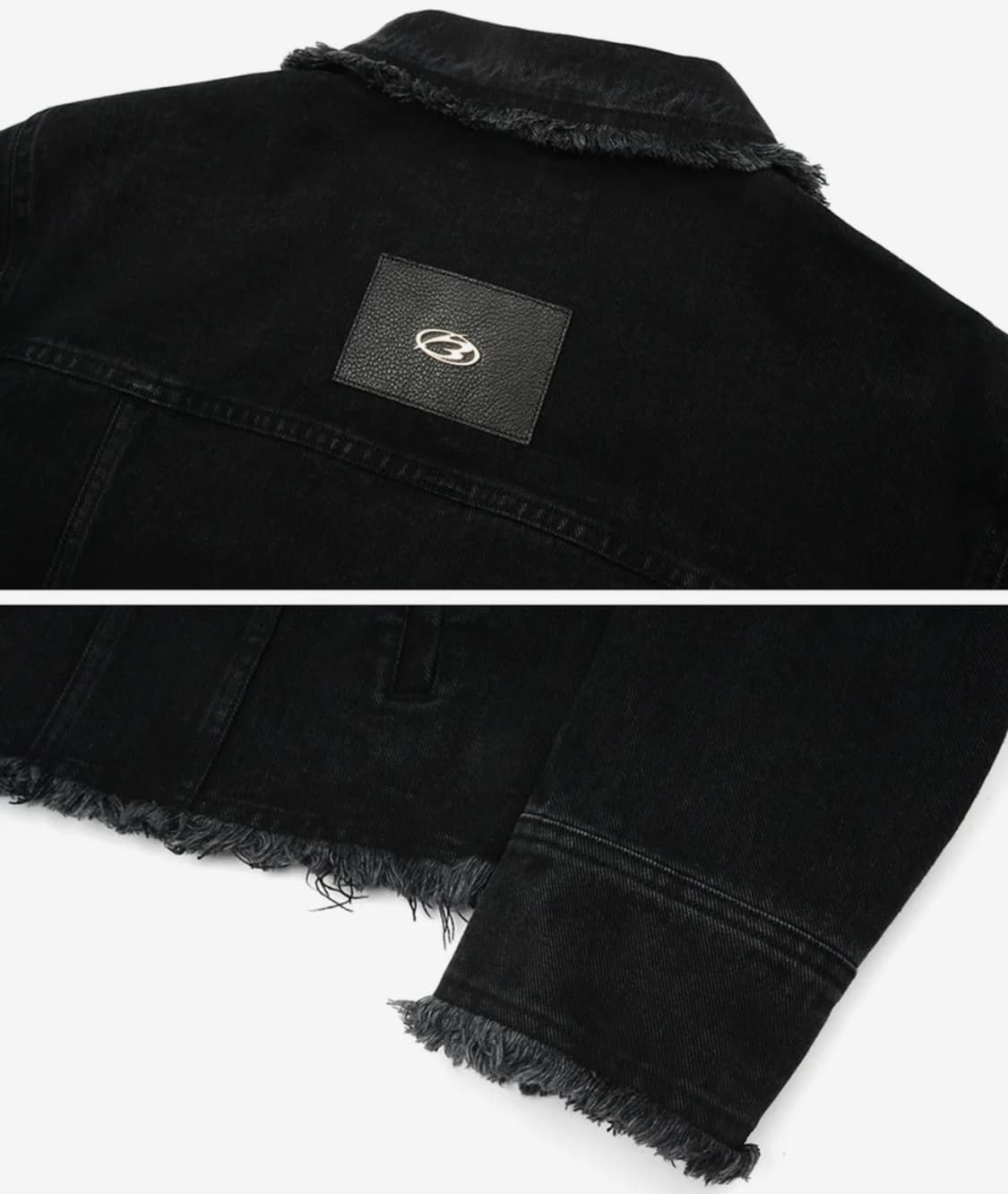 모어댄블랙 컷오프 데님 트러커 크롭 자켓 상품이미지5