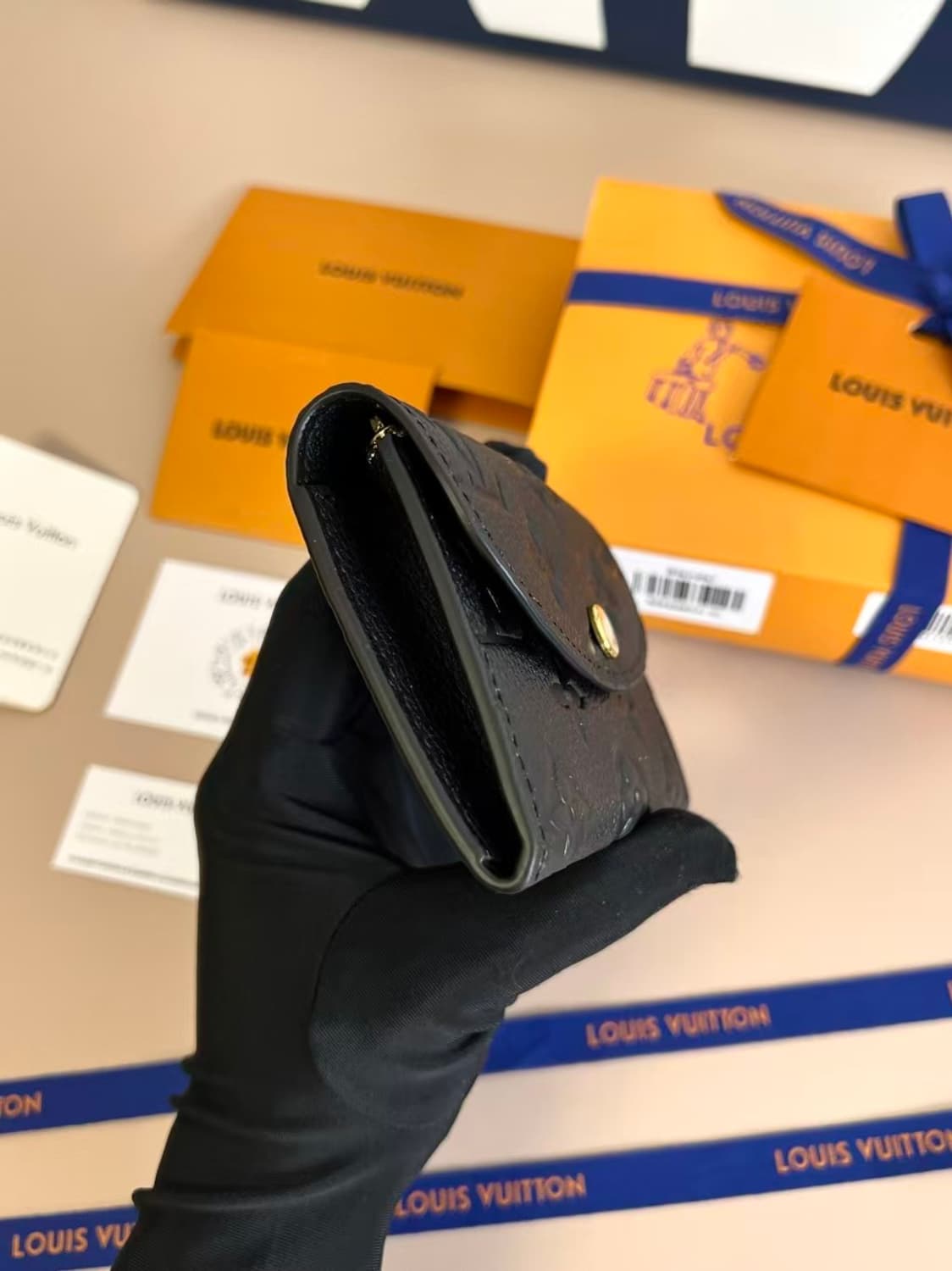 루이비통 로잘리 코인 퍼스 모노그램 블랙 상품이미지2