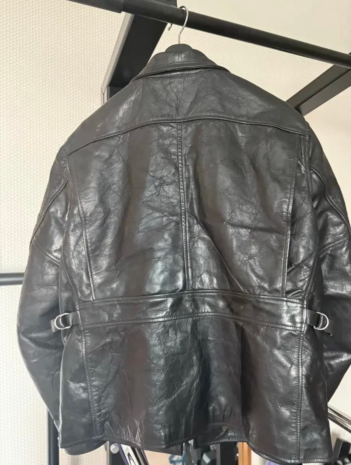 이스트맨레더 elmc 캘리포니안 말가죽 자켓 42사이즈 블랙 상품이미지3