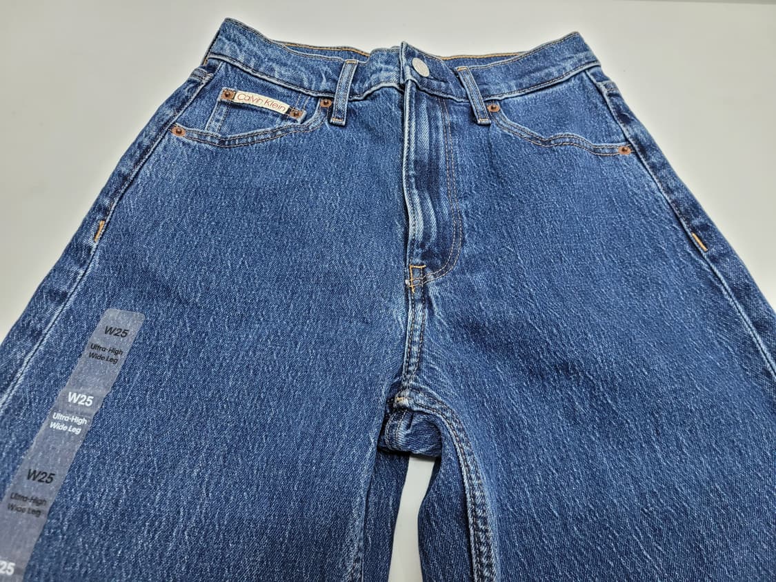 (새상품) Calvin Klein 23SS 데님 와이드 팬츠 / 여 25 상품이미지3