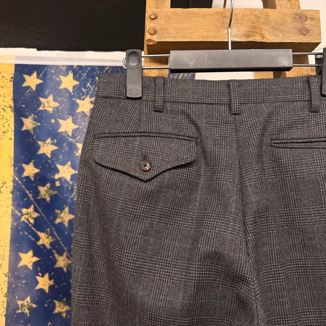 90s 폴로 랄프로렌 글랜 체크 울 트라우저 클래식 테일러 팬츠 N314 상품이미지5