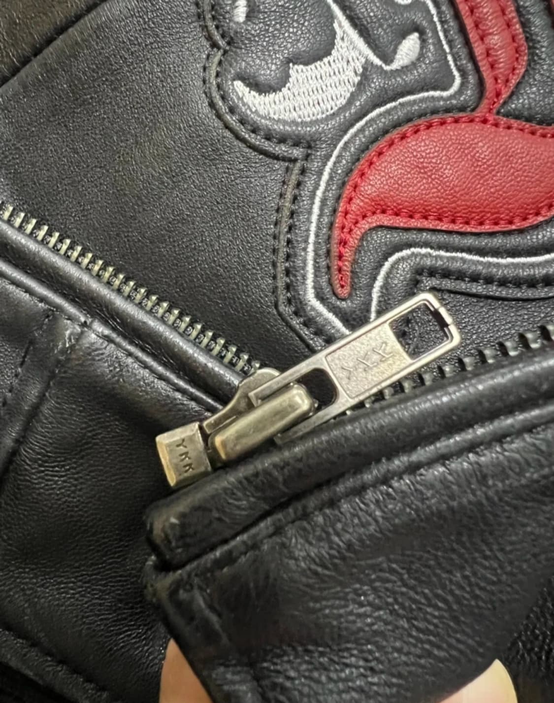 하버드 남성 블랙 바시티가죽자켓 
 상품이미지7