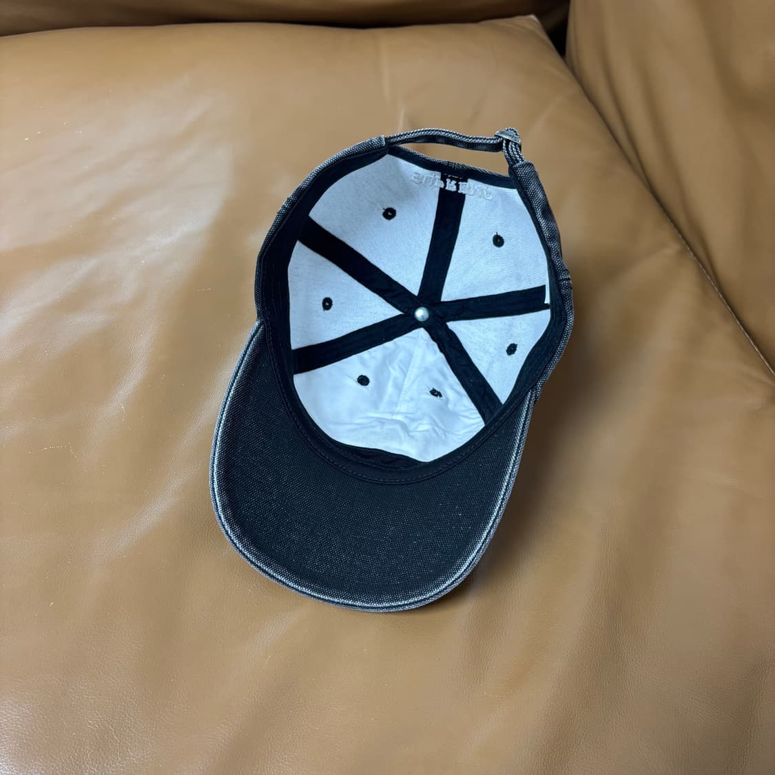 슈프림 S로고 6패널 볼캡 모자 피그먼트 블랙 상품이미지6