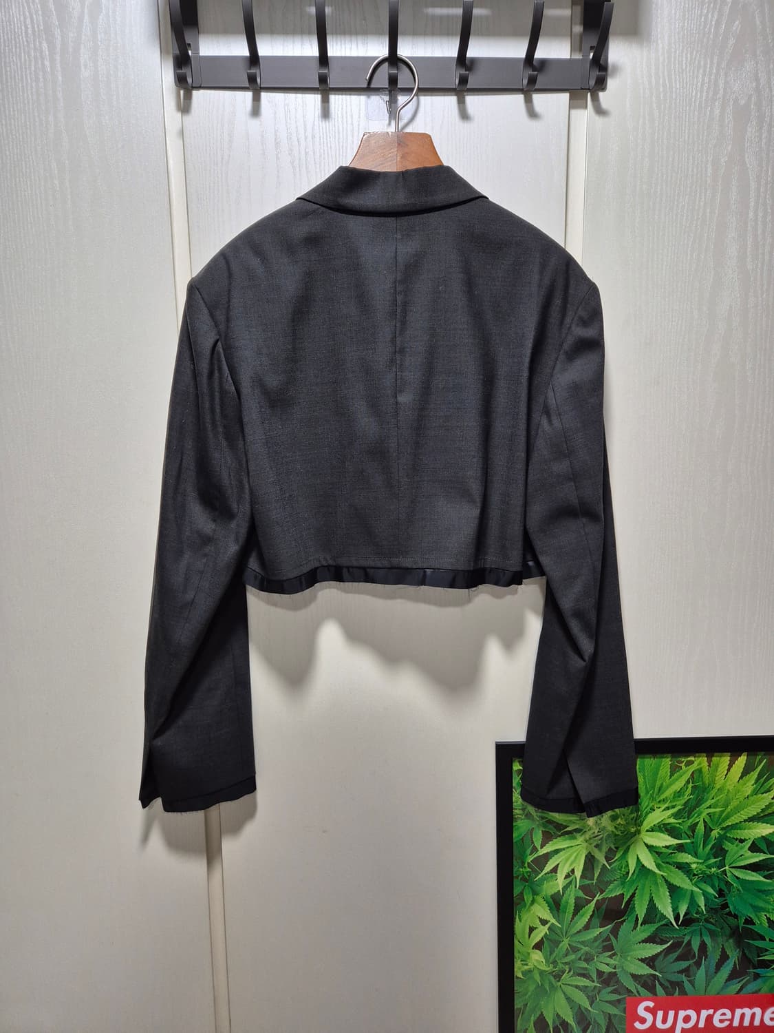 (세일)(새상품)스튜디오테이블 크롭 자켓 차콜 상품이미지10