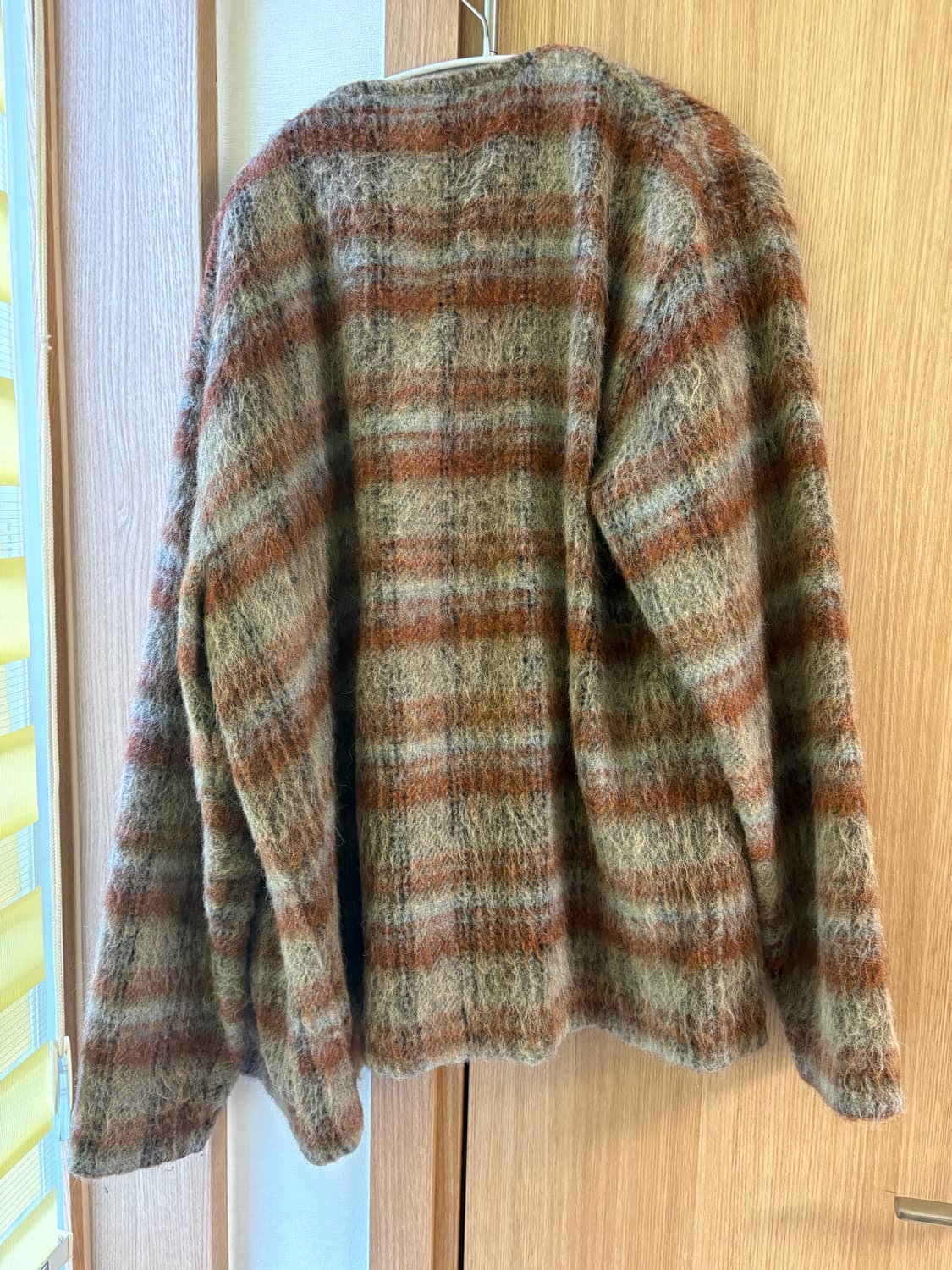 아워레가시 아먼트 체크 모헤어 가디건 M4226CC 상품이미지2