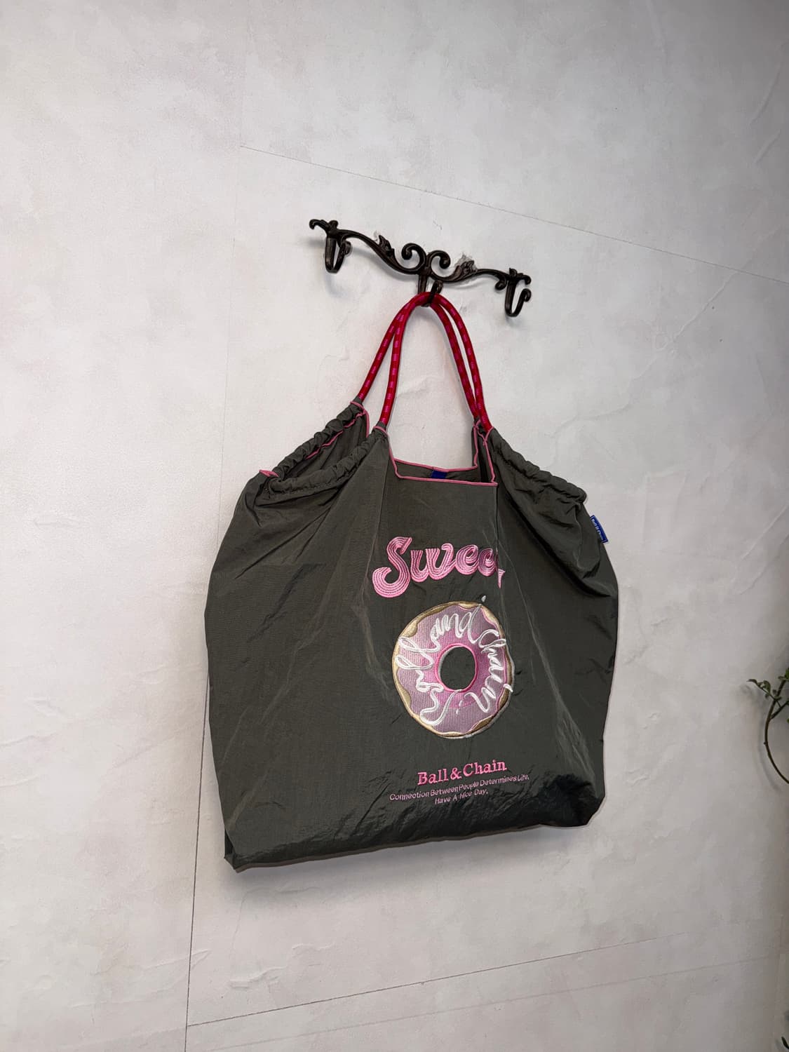 Ball & Chain SWEET tote bag gray 상품이미지2